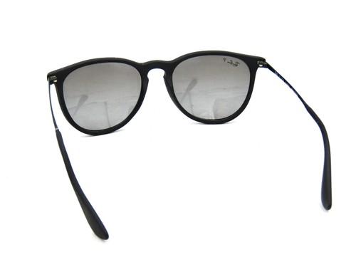 Ray Ban Erika RB 4171 Occhiali da Sole Polarizzati, 622/T3 Gomma Nero/Grigio 54mm #J20 - Foto 4 di 7