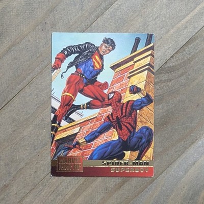 1995 Fleer DC vs. Marvel Comics #73 Spider-Man / Superboy -