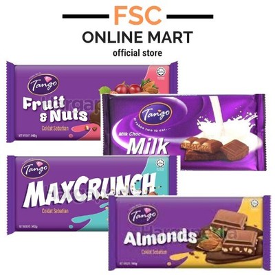 [FSC] Tango Chocolate Bar 140gm (Milk/Almond/Fruit&Nut/MaxCrunch)