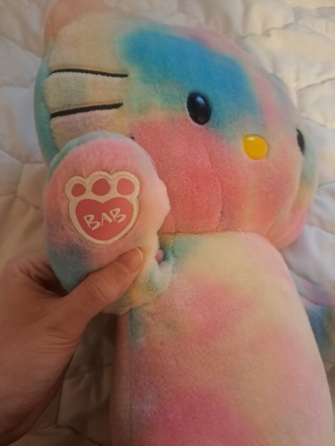 Build-A-Bear Workshop Hello Kitty Tie-Dye Plush Stuffed Animal Sanrio No Bow - Picture 3 of 4