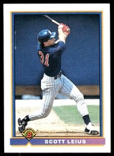 Scott Leius 1991 Bowman #337 Minnesota Twins MLB READ FREE SHIPPING AutographDen