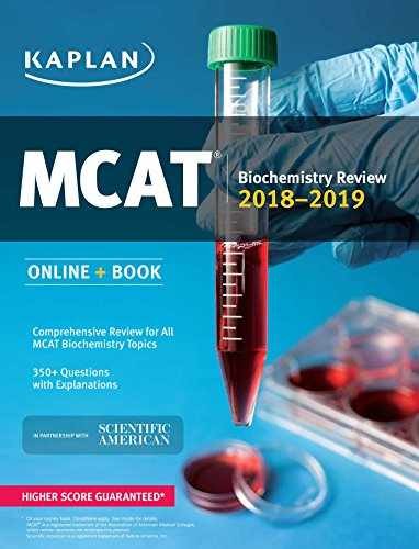 MCAT Biochemistry Review - Paperback, by Kaplan Test Prep - Very Good c ...