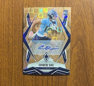 2025 Panini Phoenix #240 Chimere Dike Bronze Pandora Rookie Auto