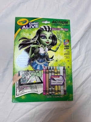 Crayola Digital Color Alive Monster High Action Coloring Pages