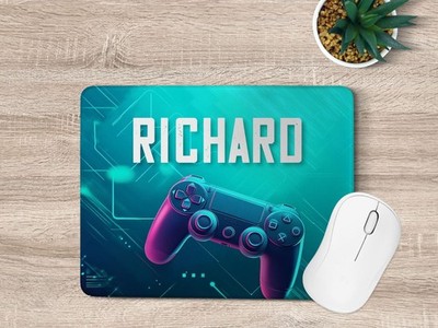 Personalisierte Gaming Maus Matte Individuelles Namensbad Geschenk für Teen Jungen Mädchen Gamer 55