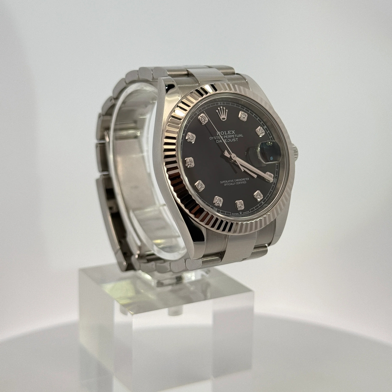 Rolex Datejust 41 126334 41mm 2022 Factory Black Diamond Dial image 2