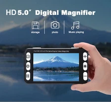 5Inch Digital Video magnifiers Electronic Magnifier Low Vision Aids Reading lupa