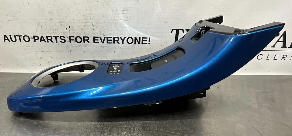 2011-2012 Nissan Leaf Center Console Shifter Bezel Blue OEM Automatic - Image 4 of 4