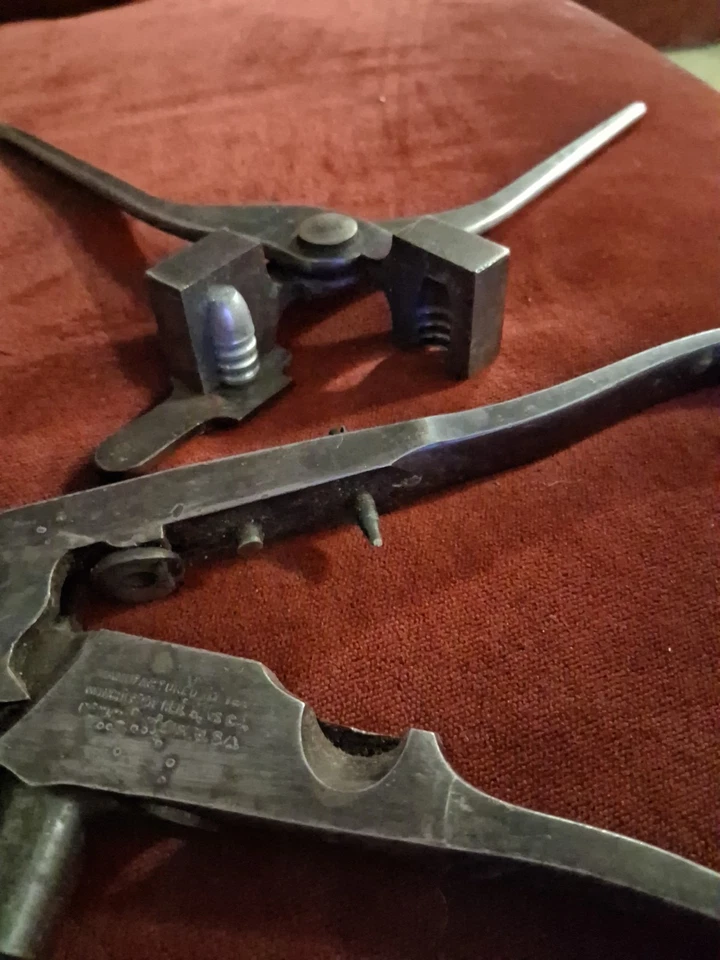 Raro par Winchester herramienta de recarga y molde de bala 45-75 WCF Foto 4 de 4