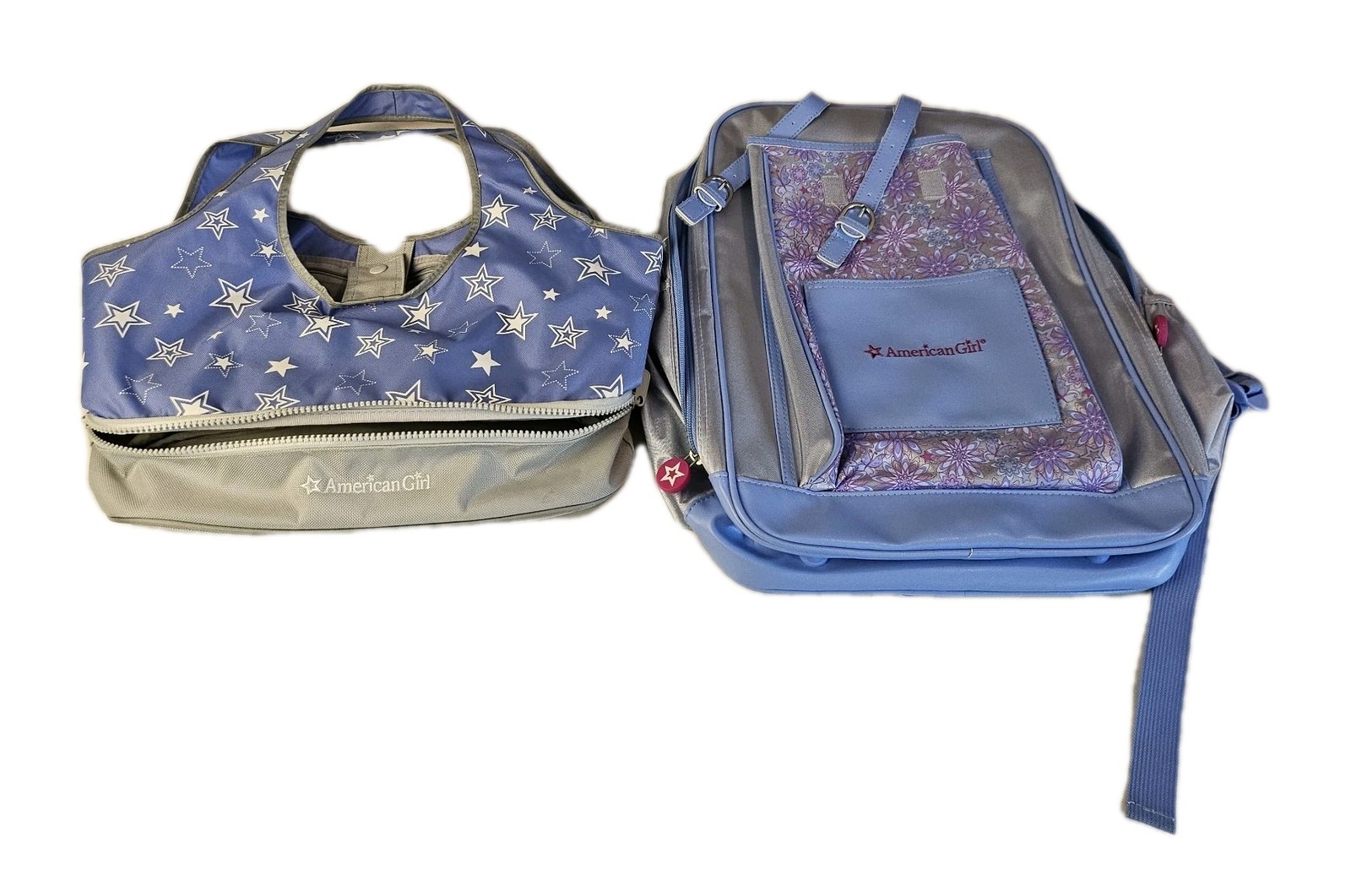 2006 and 2007 Doll Carrier Bundle from American Girl Blue Re