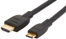 Amazon Basics High Speed Mini HDMI to Cable for Camcorder, 6 Feet, Black