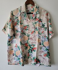 1950s 1960s Vintage Penney's Japan Aloha Hawaiian Shirt Medium Rockabilly VLV