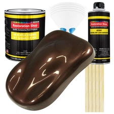 Restoration Shop Mahogany Brown Metallic Acrylic Enamel Gallon Kit, Auto Paint