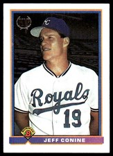 Jeff Conine 1991 Bowman #184 Royals MLB READ FREE SHIPPING AutographDen