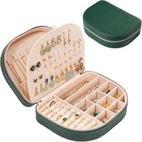 SchmuckkäStchen Damen Pu-Leder Aufbewahrung Schmuckbox FüR Ringe Ohrringe