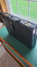 True Vintage Brown Leather Hard briefcase, Locking Feature