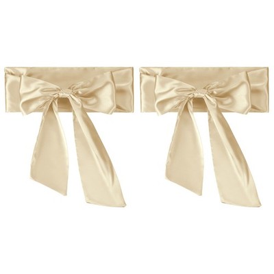 2 Pcs Satin Sash Belt Wedding Party Bridal Blank Satin Waist Belts Champagne