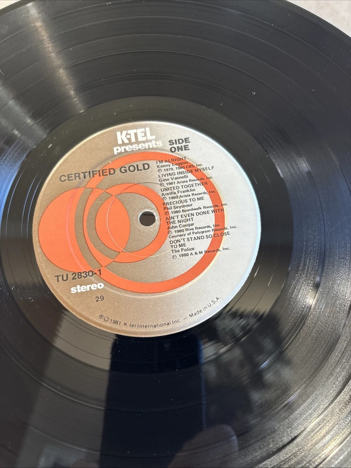 K-TEL PRESENTS CERTIFIED GOLD VOLUME ONE 2X-LP 1981 Blondie /Devo/Police/KISS - Image 4 of 4
