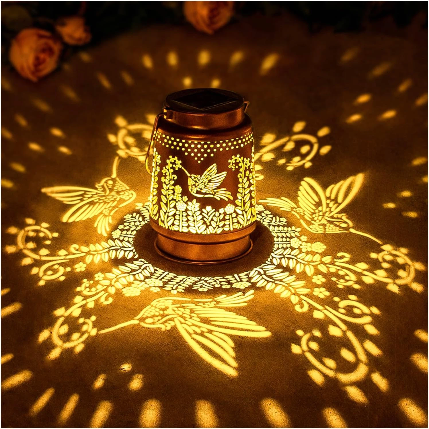 Hummingbird Solar Lanterns - Waterproof LED Hanging Lights for Outdoor Decor