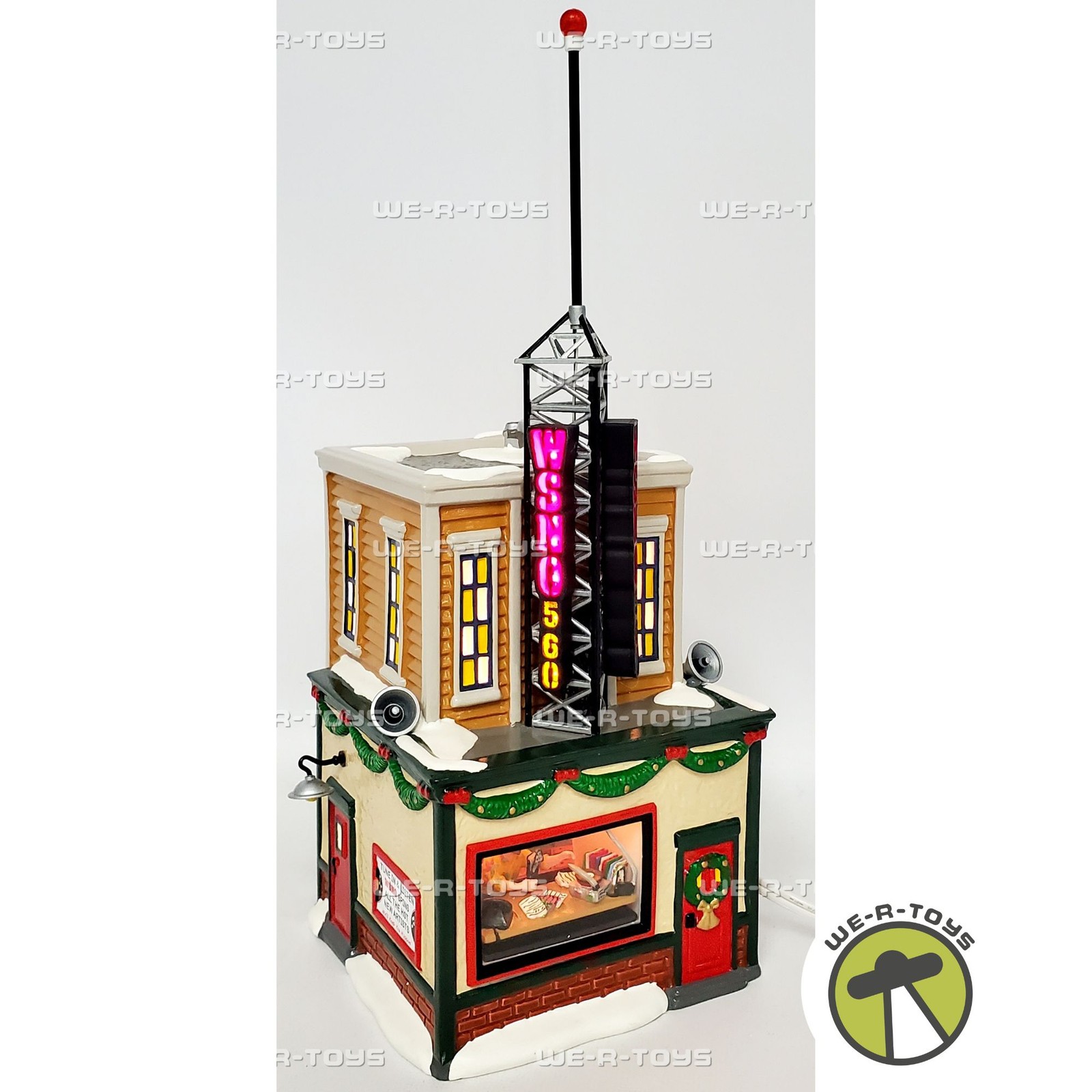 Department 56 Original Snow Village WSNO Radio Station 55010 NEW