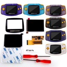GBA Backlight IPS V2 LCD Screen Display Kit w/pre-cut Shell for GameBoy Advance