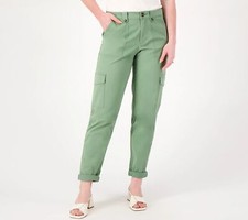 Candace Cameron Bure Regular Utility Pants Sage 4 New