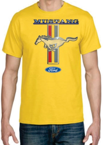 Adult DryBlend® T-Shirt - (MUSTANG LOGO - HOT ROD FORD PONY) - Picture 44 of 45