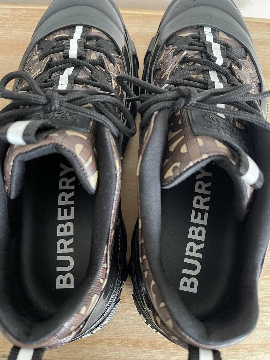 Burberry Arthur Mens Bridal Brown Leather Sneakers 11 US (44  display picture 1