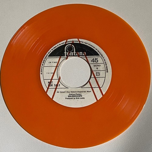 KALEIDOSCOPE - TANGERINE DREAM RARE NUMBERED ORANGE VINYL 7" EXCELLENT - Picture 6 of 6