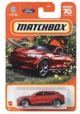 Matchbox 2021 Ford Mustang Mach-E Red #65 - 2022 Basic Car