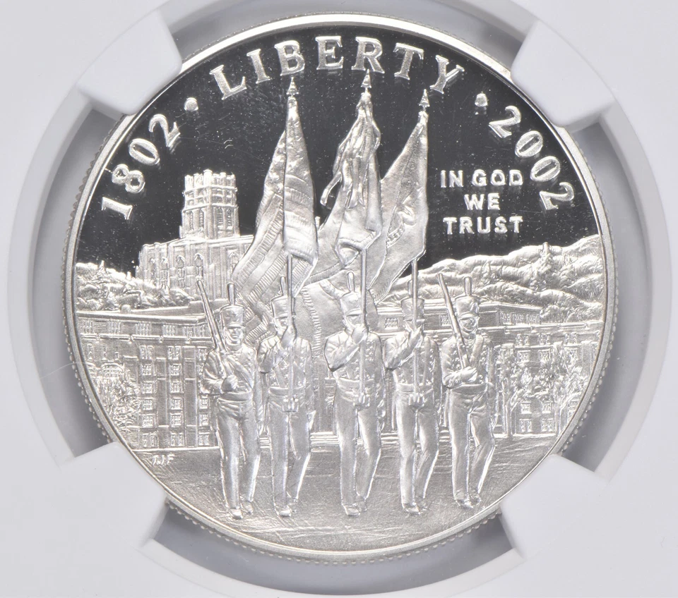 2002 West Point Army Commemorative Proof Silver Dollar NGC PF70 UCAM - Image 3 of 4