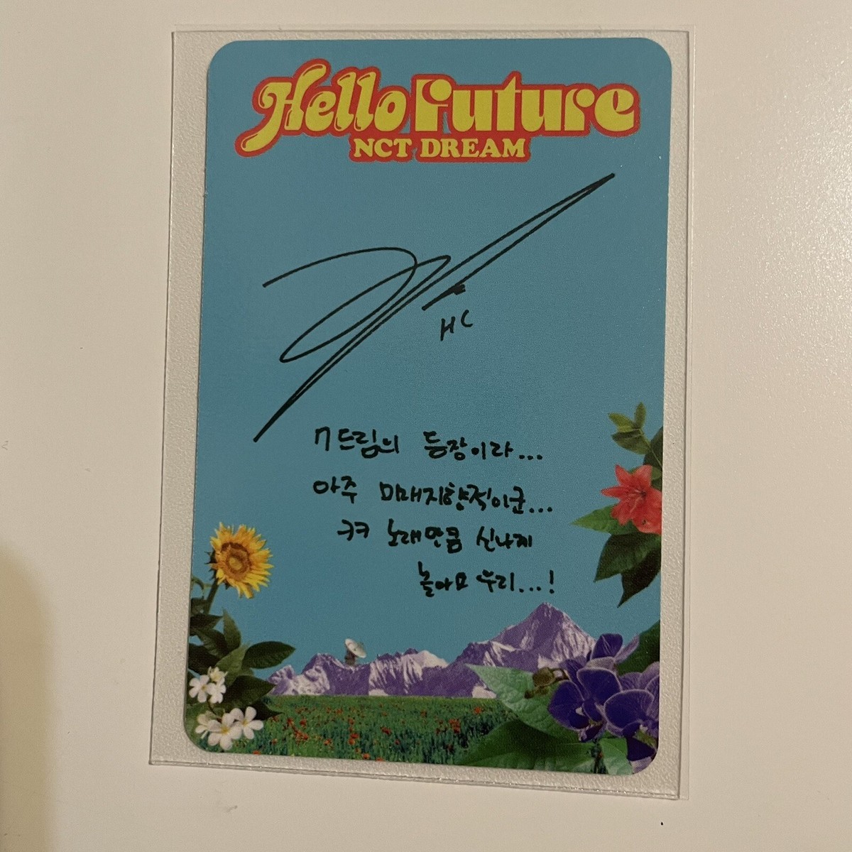 NCT DREAM Hello future md キノ ヘチャン トレカ NCT Dream Hello Future kihno HAECHAN photo card (future ver