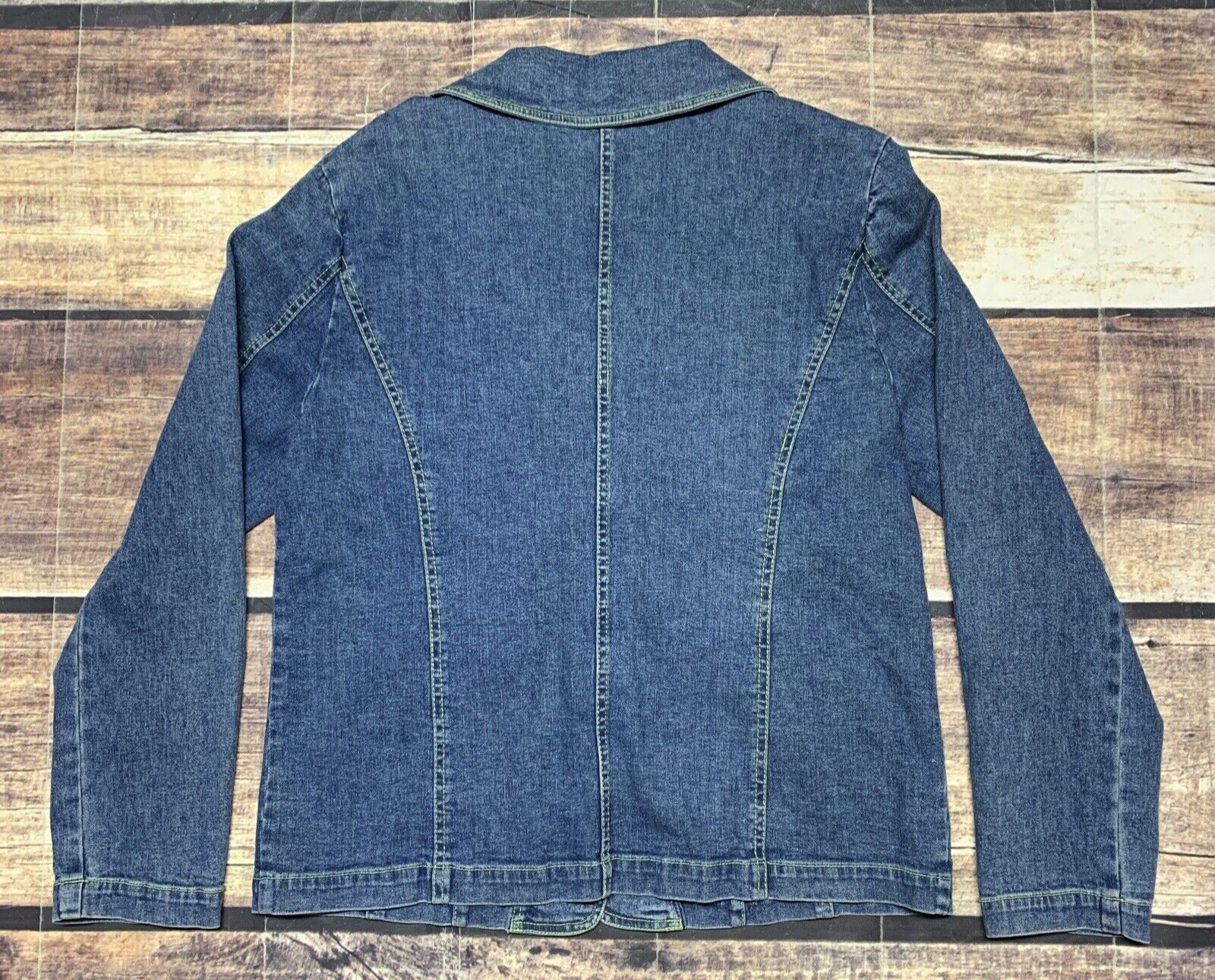 Patchington Denim Jacket Light Weight Gemmed Butt… - image 15