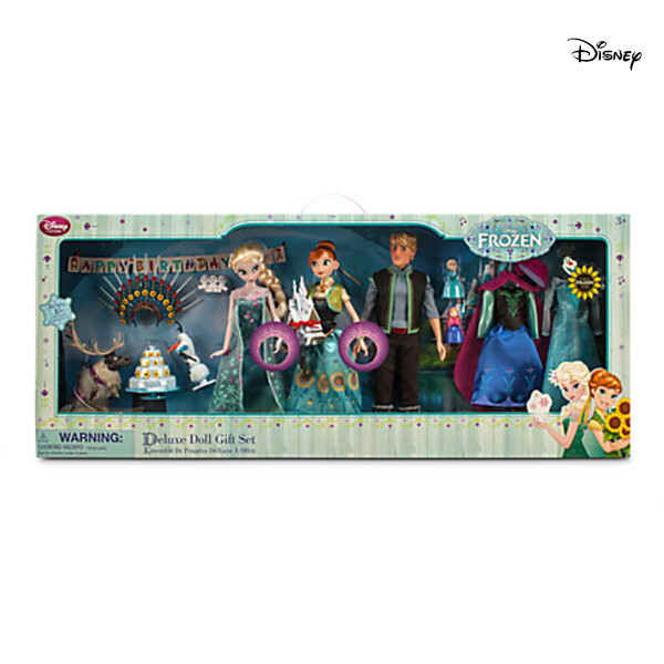 Disney Store] Anna and Elsa Frozen Fever Doll Deluxe Gift Set
