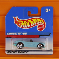 Hot Wheels - 1998 - Corvette '58 (Ohne Motor) - Blue Card Collector #780