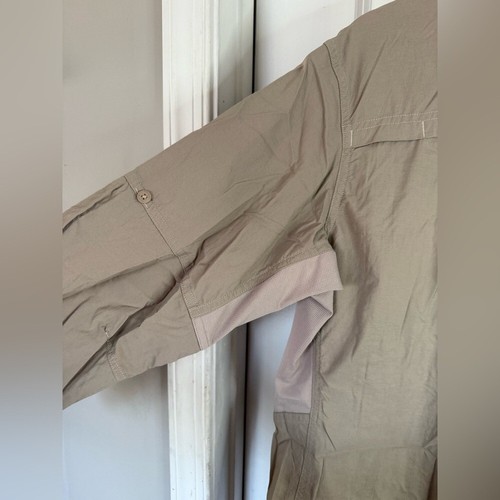 REI Co-Op Women’s Tan Sahara Long Sleeve Botton Down Shirt - Size XL - Picture 5 of 10