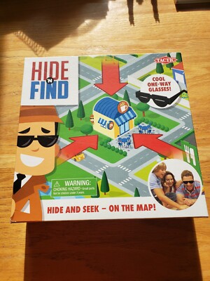 Hide N Seek - On The Map! Game By Tactic Ages 7+ 2- 4 Players 20+ minutes 