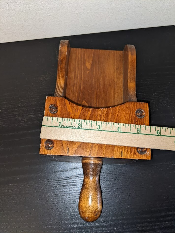 Vintage Wood Wall Candle Holder Sconce with Hand Scoop Shaped 12"x5.5"x4.5"