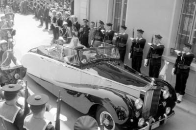 Die Hochzeit von Prinz Rainier von Monaco und Prinzessin Grace Kelly Ap - 4x6 Foto