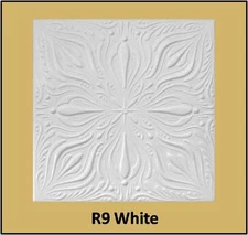 Glue Up Ceiling Tiles Easy Installation R9W White Bundle of 8pcs SUPER SALE!!