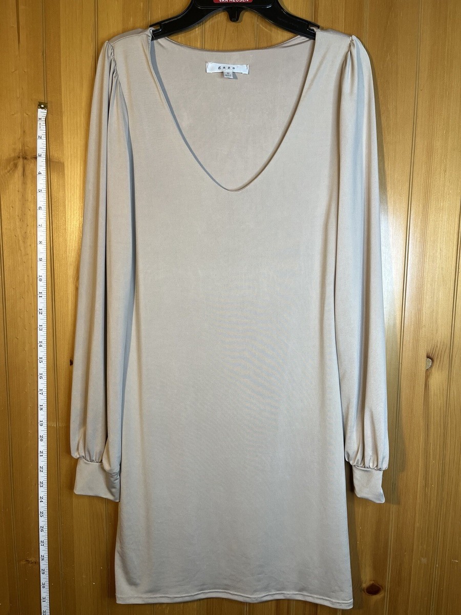 Gave Cream/Beige Shift Dress Size M