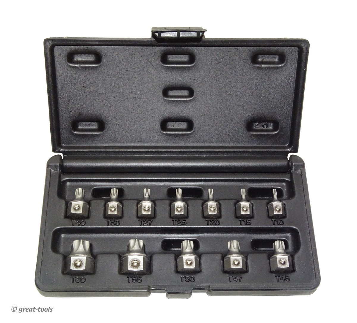 おねすと E-Z Red Torx Wrench Drive Set Low Profile Stubby Bits Automotive