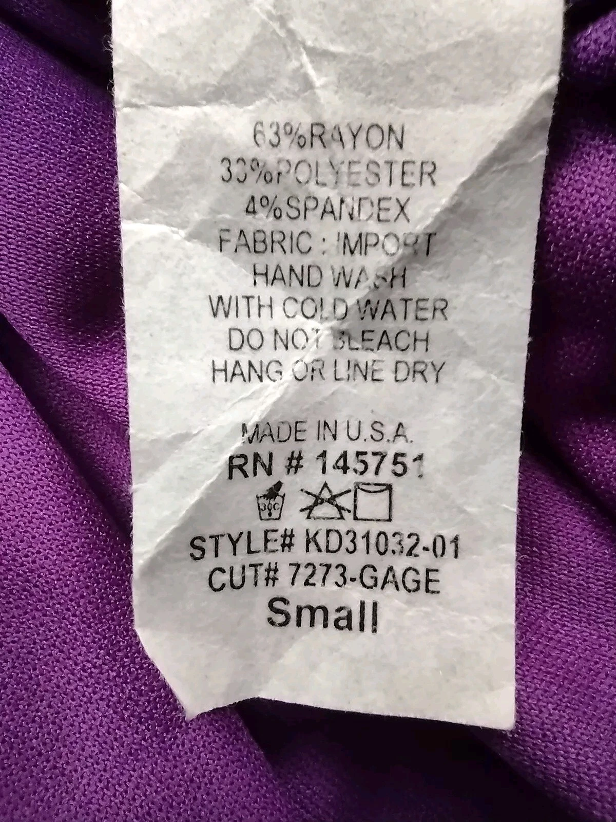 VETEMENTS Abito donna 41 biancospino avvolgente taglia small senza maniche viola e grigio geometrico