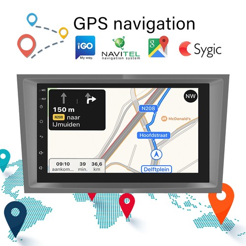 For Vauxhall Astra H Corsa Vectra Android 13 Car Stereo Radio GPS Apple Carplay - Picture 5 of 21