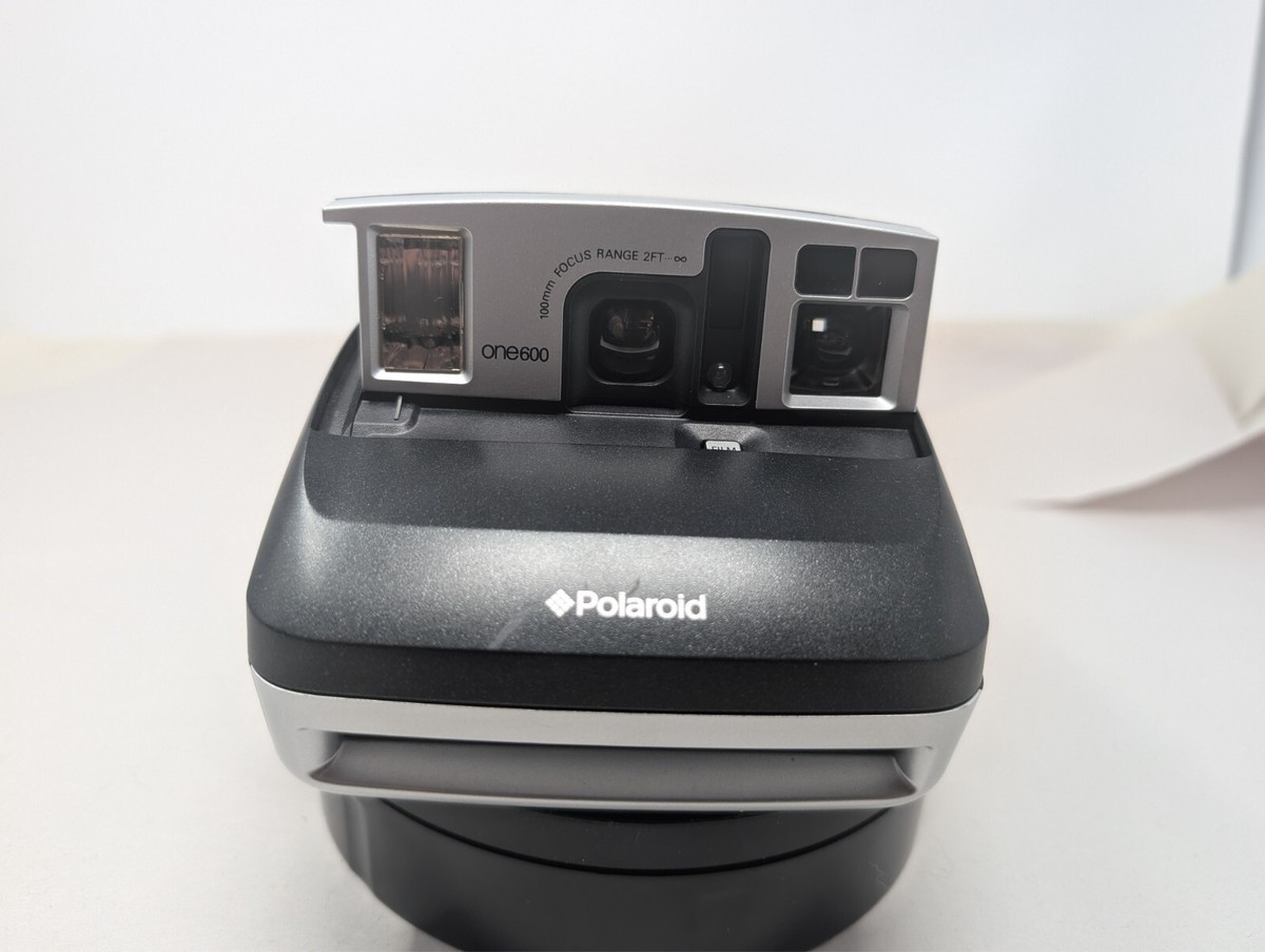 Polaroid One 600 Pro Instant Film Camera Silver 100mm Focus Range FT
