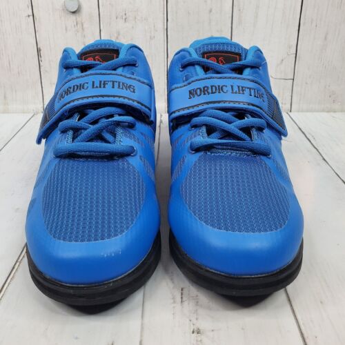 Blue Nordic Lifting Powerlifting Shoes for Heavy Weightlifting Men's Size 9.5 - Picture 3 of 18