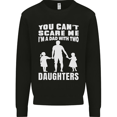 Papa mit zwei Töchtern lustiges Vatertag Herren Sweatshirt Pullover