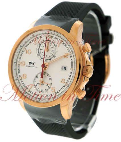 IWC Portuguese Yacht Club Chronograph Silver Dial 18kt Rose 