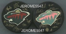 MINNESOTA WILD 2000-2001 TEAM AUTOGRAPH / SIGNATURE PUCK - RARE