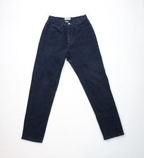 Vtg 90s Guess Jeans Womens 30 Distressed Spell Out Tapered Leg Denim Jeans USA